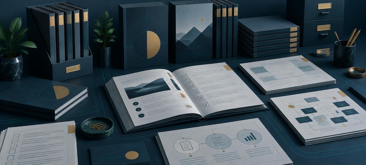 Organised guides, templates and checklists for tender teams